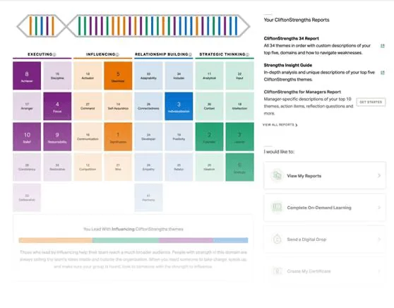CliftonStrengths — assessment overview