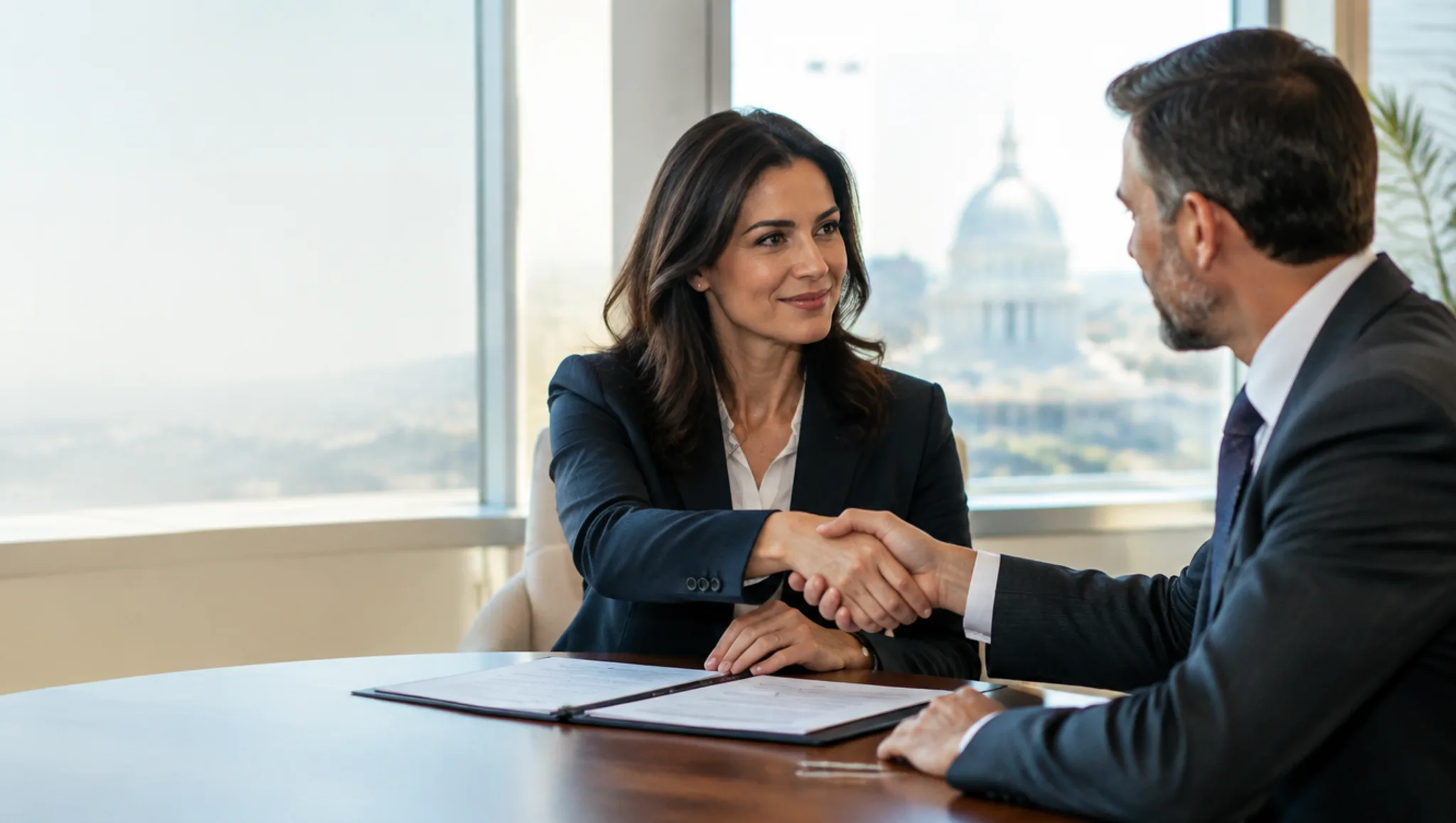 Federal procurement professionals on a video call